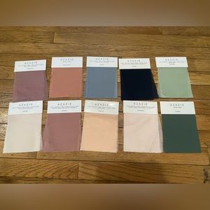 Azazie Bridesmaid Dress Swatches